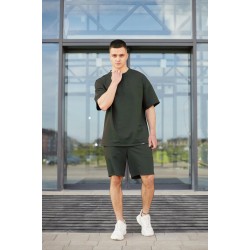 Комплект футболка шорты хаки